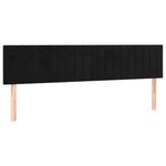 vidaXL Sommier à lattes de lit et matelas LED noir 120x190 cm velours