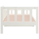 vidaXL Lit de jour sans matelas blanc 80x200 cm bois de pin massif