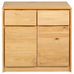 vidaXL Buffet SAUDA chêne 80x43x75 5 cm bois massif de pin