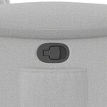 vidaXL Fauteuil inclinable gris nuage tissu
