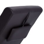 vidaXL Chaise longue de massage avec oreiller marron similicuir