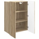 vidaXL Armoire Murale Chêne Sonoma 66 x 34 5 x 92 cm Bois d'ingénierie