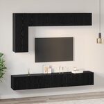 vidaXL Ensemble meuble TV 6 Pièces Chêne noir 30 5 x 30 x 90 cm