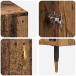 vidaXL Bureau Bois ancien 140 x 50 x 75 cm Bois d'ingénierie