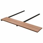 vidaXL Planche de terrasse 120 Pièces Marron WPC