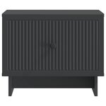 vidaXL Table basse avec tiroir Noir 49 x 50 x 40 cm Bois d'ingénierie