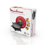 Moulinex re151812  appareil a raclette multifonctions  plancha et crepes 6 personnes noir