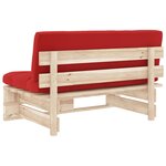 Vidaxl canapé central palette de jardin bois de pin imprégné