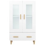vidaXL Buffet haut Blanc 70x31x115 cm Bois d'ingénierie