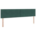 vidaXL Lit de Rangement avec matelas Vert foncé 200 x 200 cm Velours
