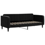 vidaXL Lit de jour avec matelas noir 80x200 cm velours