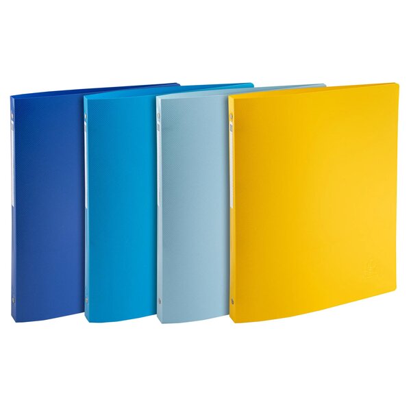 Classeur 4 Anneaux 15mm Polypropylène Recyclé Beeblue - A4 - Couleurs Assorties - Exacompta