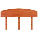 vidaXL Tête de lit cire marron 135 cm bois massif de pin