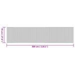 vidaXL Tapis rectangulaire naturel 70x300 cm bambou