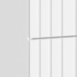 vidaXL Cabinet de chevet avec tiroir Blanc brillant 43 x 41 x 66 5 cm