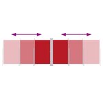 vidaXL Auvent latéral rétractable Rouge 200x600 cm