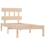 vidaXL Cadre de lit sans matelas 100x200 cm bois massif