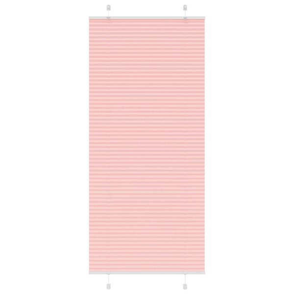 vidaXL Store plissé rose 90x200 cm largeur du tissu 89 4 cm polyester