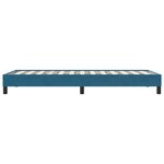 vidaXL Cadre de lit sans matelas bleu foncé 100x220 cm velours