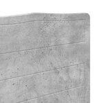 vidaXL Tête de lit Gris béton 120 cm Bois d'ingénierie