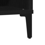 vidaXL Table basse Chêne noir 60 x 60 x 30 cm Bois d'ingénierie