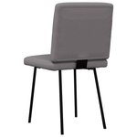vidaXL Chaises à manger lot de 6 gris similicuir