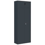 vidaXL Classeur anthracite 90x40x240 cm acier