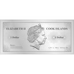 Billet 1$ Argent - LONDON Skyline Dollars Foil Silver Note 1$ Cook Islands 2017 5gr