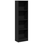 vidaXL Bibliothèque noir 40x24x143 cm bois d'ingénierie