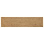 vidaXL Tapis de zone Beige 60 x 300 cm Jute