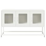 vidaXL Meuble TV blanc 100 5x39x60 5 cm acier laminé à froid