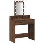 vidaXL Table de Toilette Marron 79 x 41 x 140 cm Bois d'ingénierie