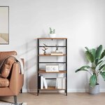 vidaXL Étagère Bois Ancien 60 x 29 5 x 115 cm Bois d'ingénierie