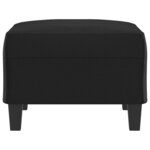 vidaXL Repose-pied Noir 70x55x41 cm Similicuir