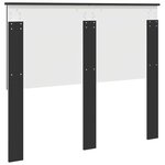 vidaXL Tête de lit Chêne noir 120 cm Bois d'ingénierie