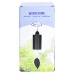 Esschert Design Tube de carillon éolien Noir