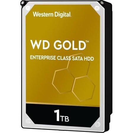 WD Gold - Disque dur Interne Enterprise - 1To - 7200 tr/min - 3.5 (WD1005FBYZ)