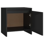 vidaXL Table de chevet noir 45x34x44 5 cm bois d’ingénierie