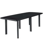 vidaXL Ensemble à manger d'extérieur 9 Pièces Plastique Anthracite