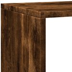 vidaXL Étagère séparatrice de pièce 4 niveaux chêne fumé