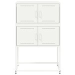 vidaXL Buffet blanc 68 5x38 5x107 cm acier