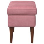 vidaXL Pouf Rose 55 x 35 x 41 cm Velours