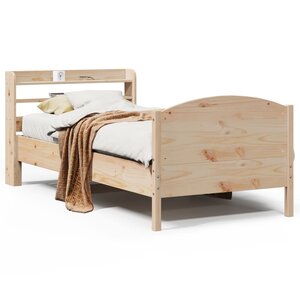 vidaXL Cadre de lit sans matelas 100x200 cm bois massif de pin