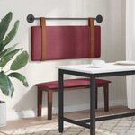 vidaXL Tête de lit suspendue Bordeaux PU antique