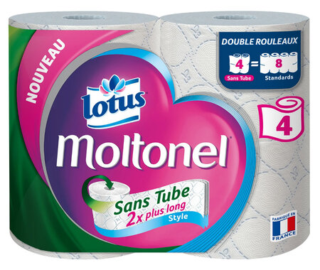 Lotus Moltonel Sans Tube 4 Rouleaux (lot de 3)