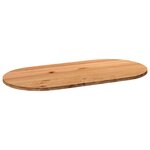 vidaXL Dessus de table 200x100x4 cm bois de chêne massif ovale