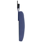 vidaXL Tête de lit suspendue Bleu police Velours