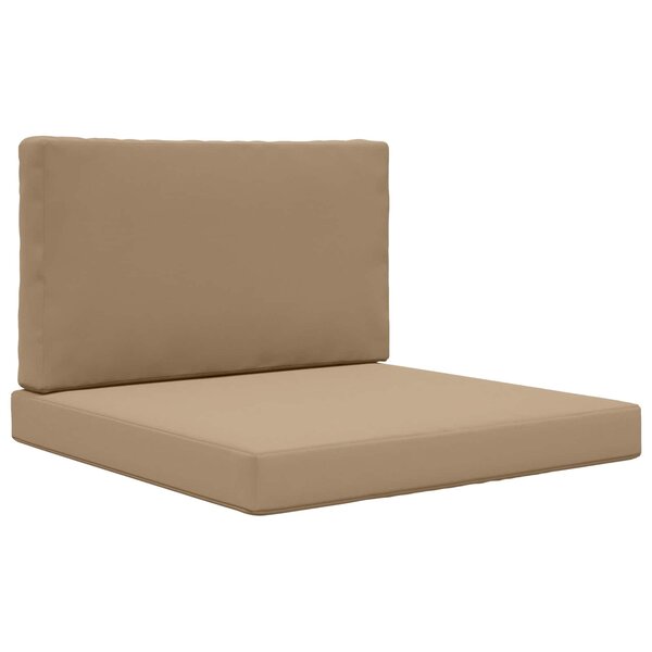 vidaXL Coussin de canapé d'extérieur Polyester Taupe 80 x 80 cm