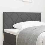 vidaXL Tête de lit en motifs de blocs diamants gris foncé de 100 cm en tissu
