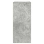 vidaXL Buffet avec tiroir gris béton 80x34x76 cm bois d'ingénierie